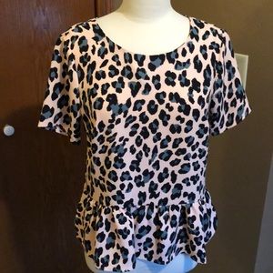 Animal print top